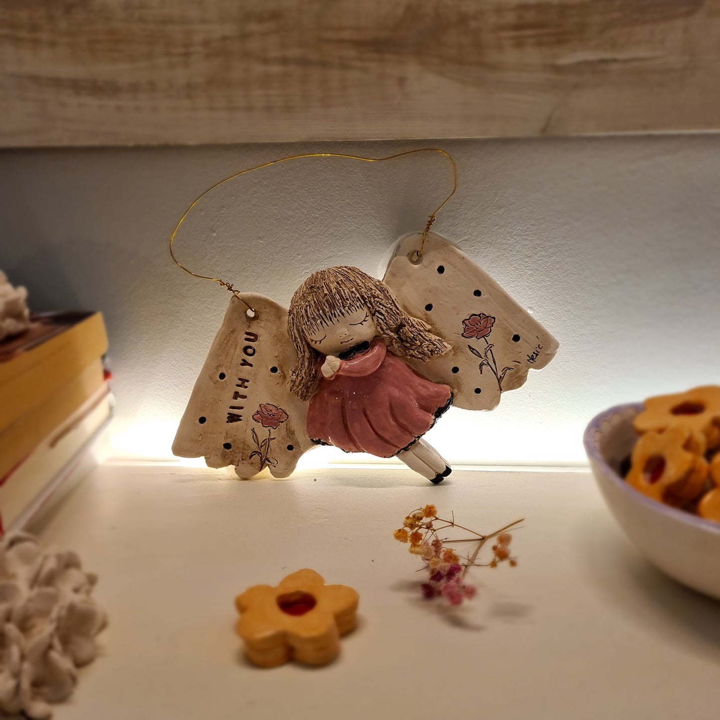 Keramički anđeo „With You“ – (cca 20× 13 cm) 005 WY