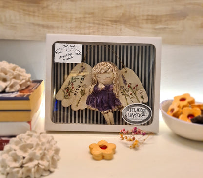 Keramički anđeo „With You“ –  (cca 20× 14 cm) 004 WY