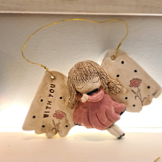 Keramički anđeo „With You“ –  (cca 20× 13 cm) 005 WY