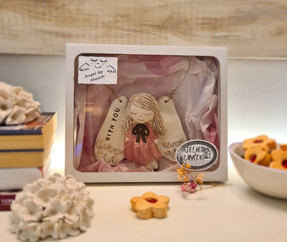 Keramički anđeo „With You“ –  (cca 15 × 13 cm) 010 WY