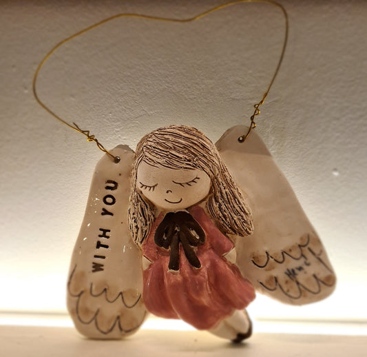 Keramički anđeo „With You“ –  (cca 15 × 13 cm) 010 WY